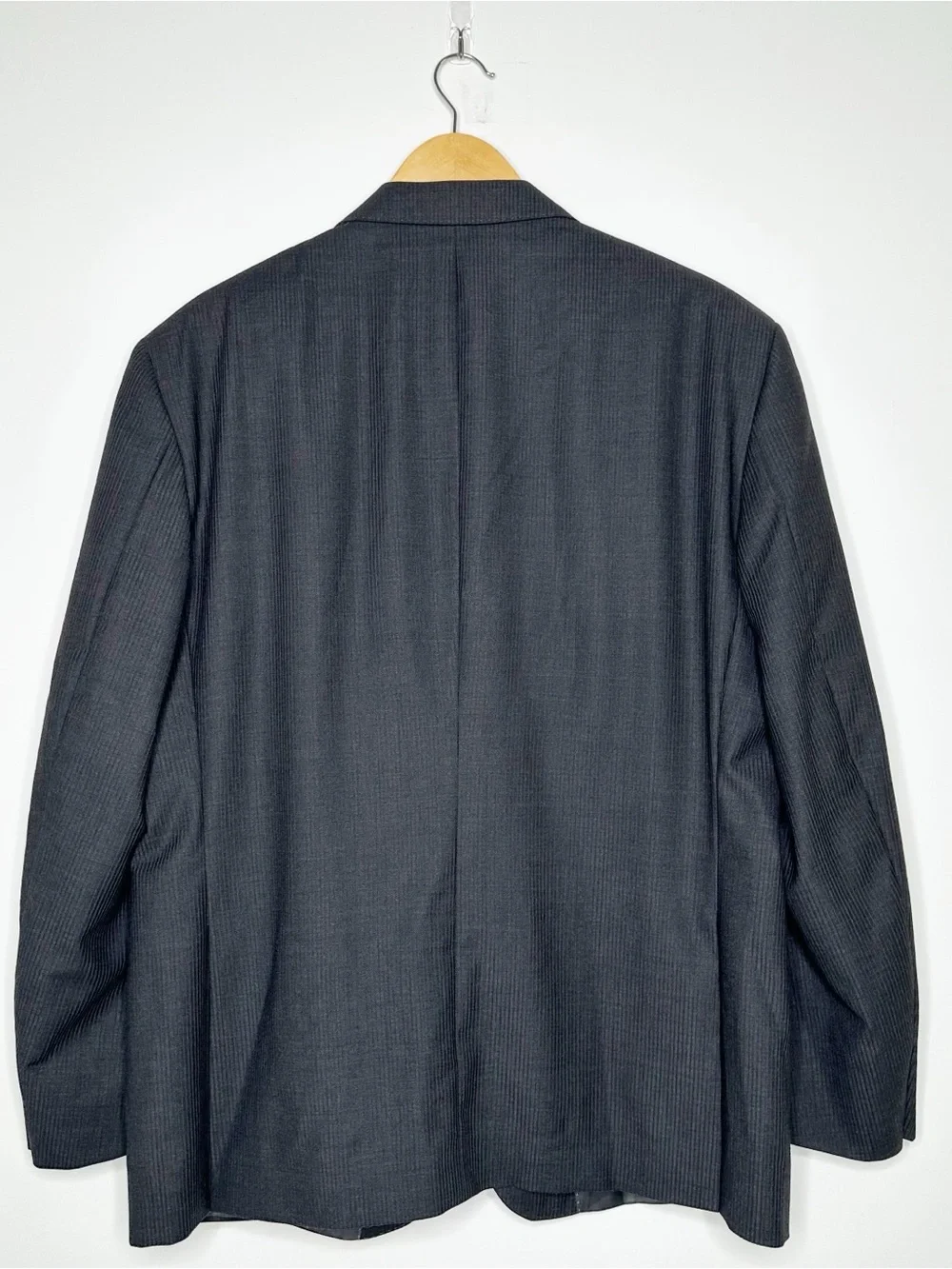 Peter Millar 100% Wool Black Herringbone Blazer Suit Jacket 44S